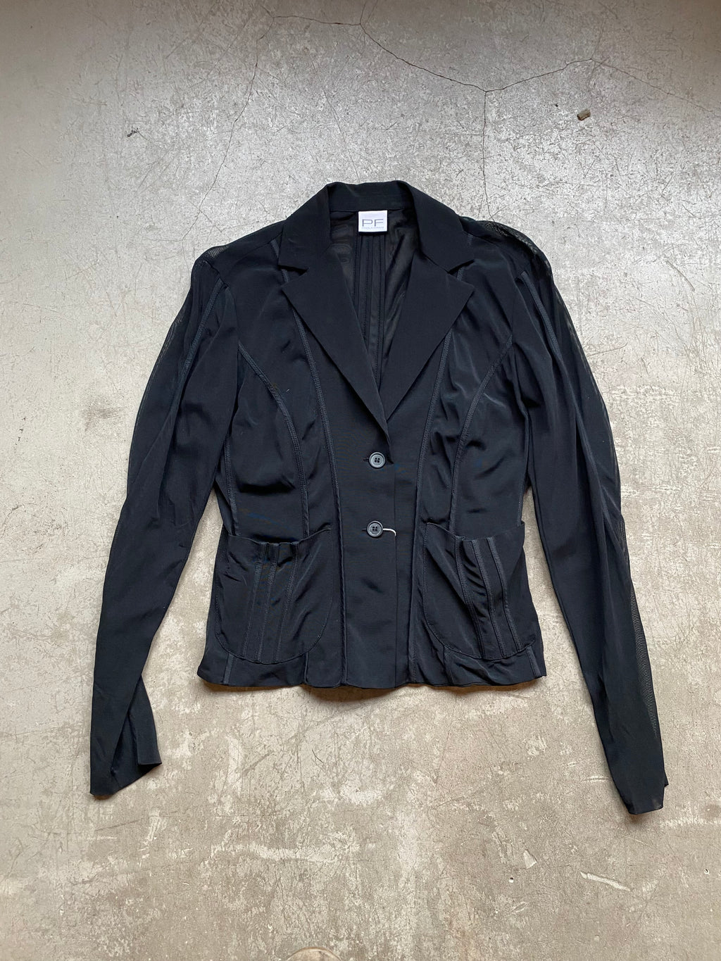 Black see through jacket