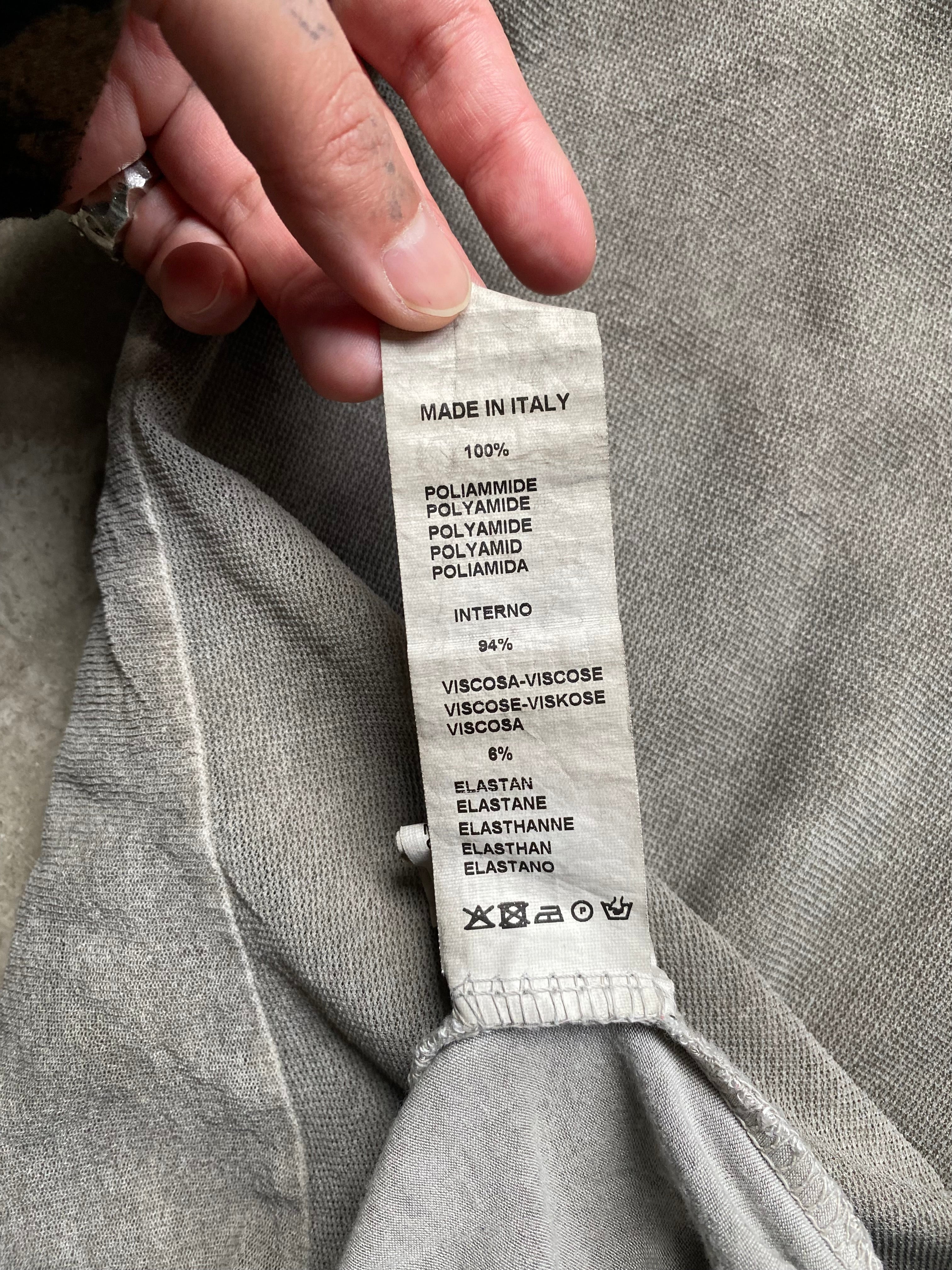 Grey see through top