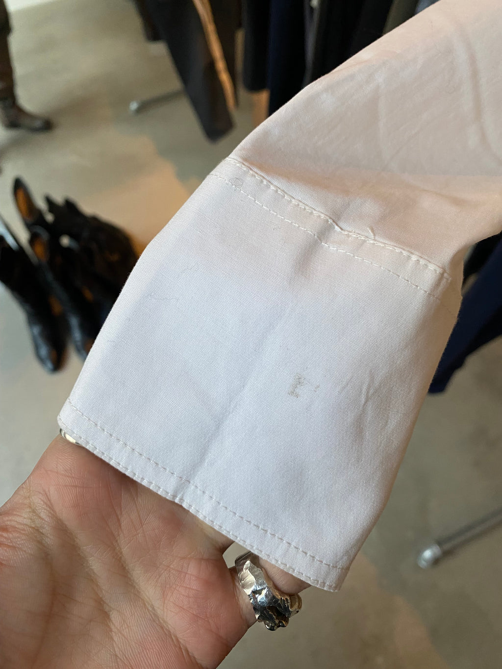 Upcycled white shirt