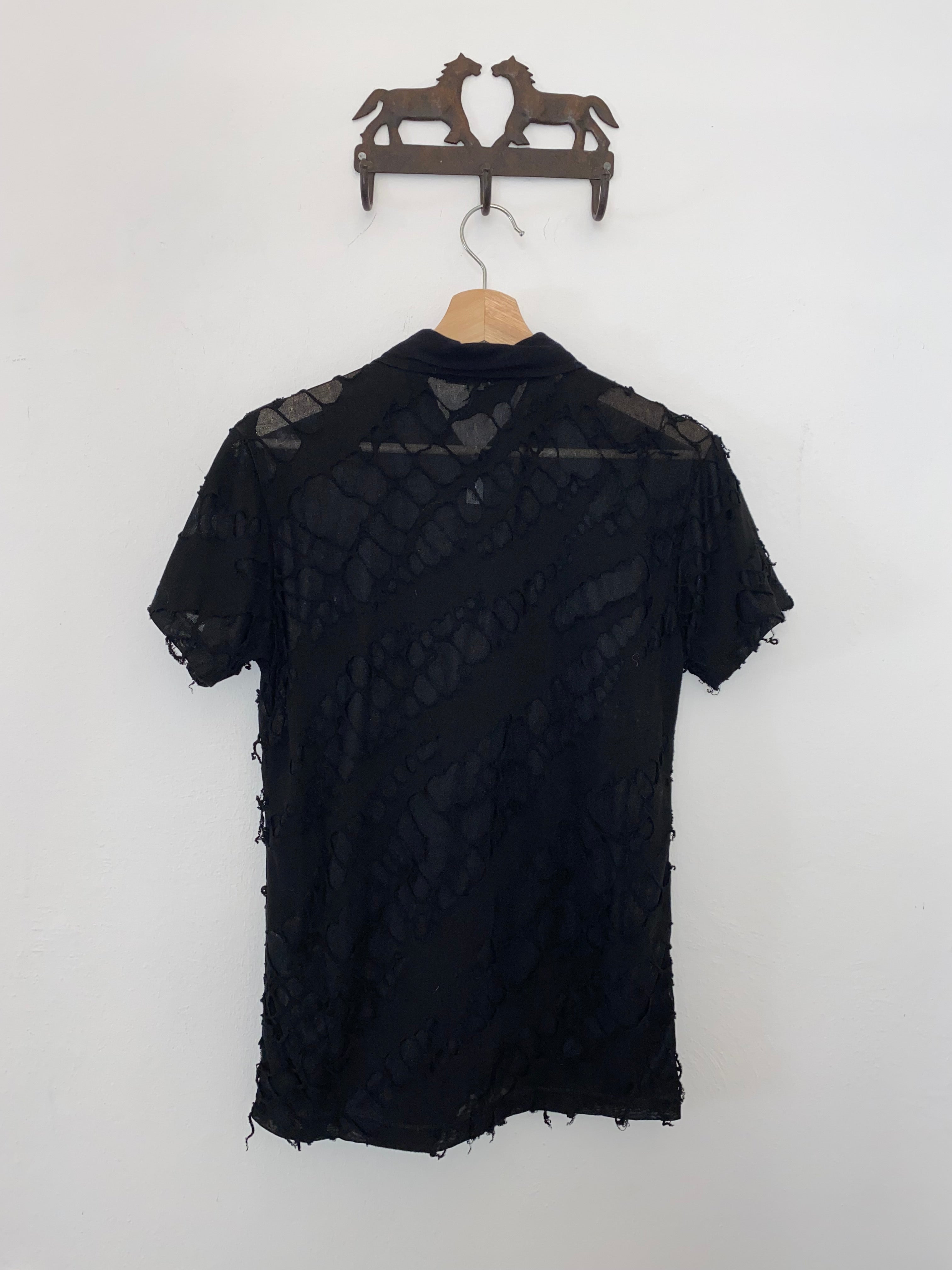 Black zip up shirt