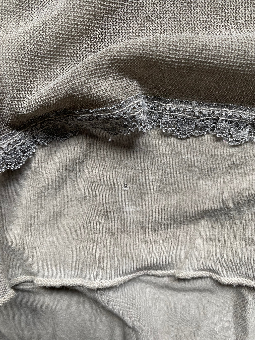 Grey see through top