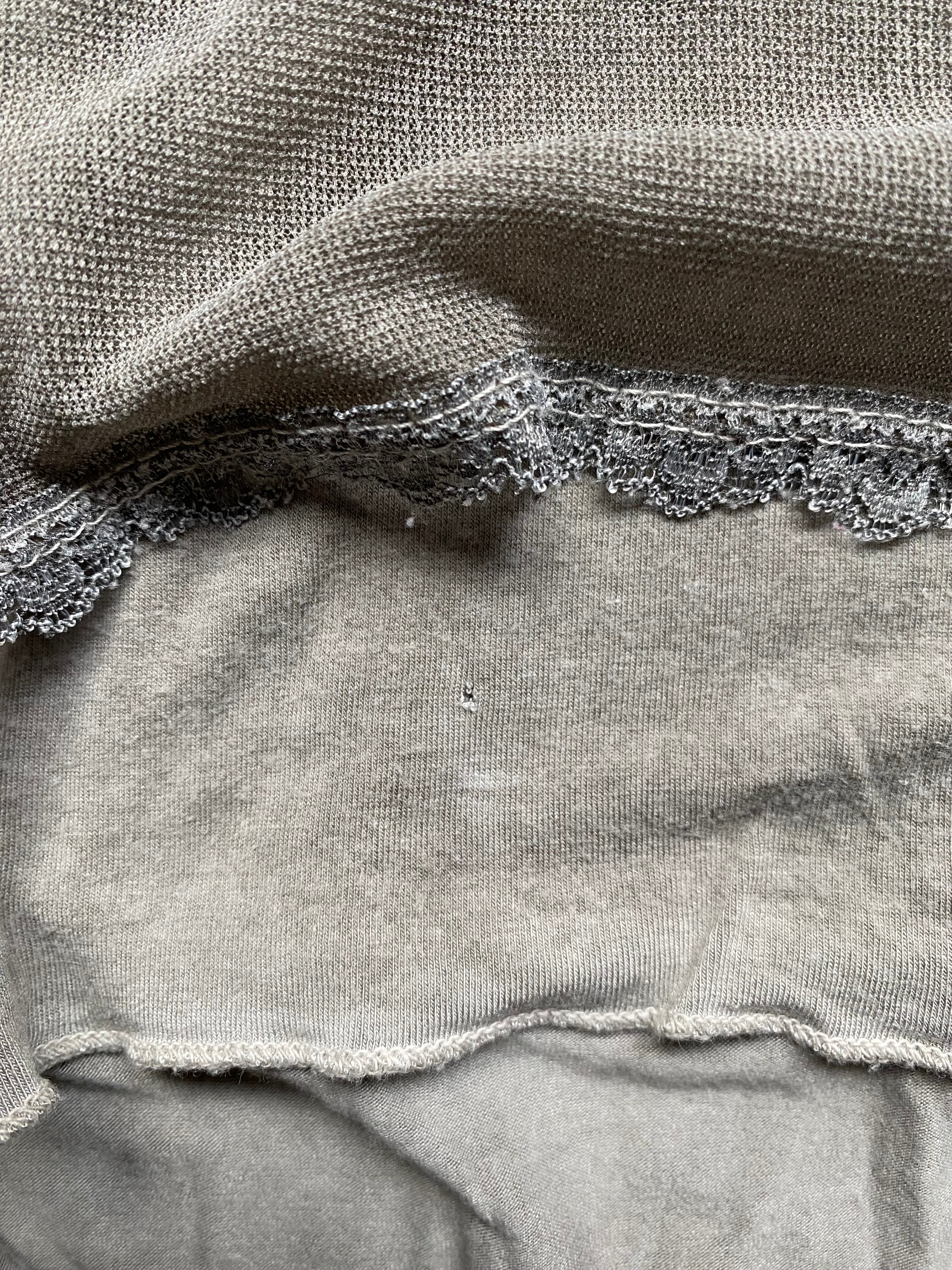 Grey see through top