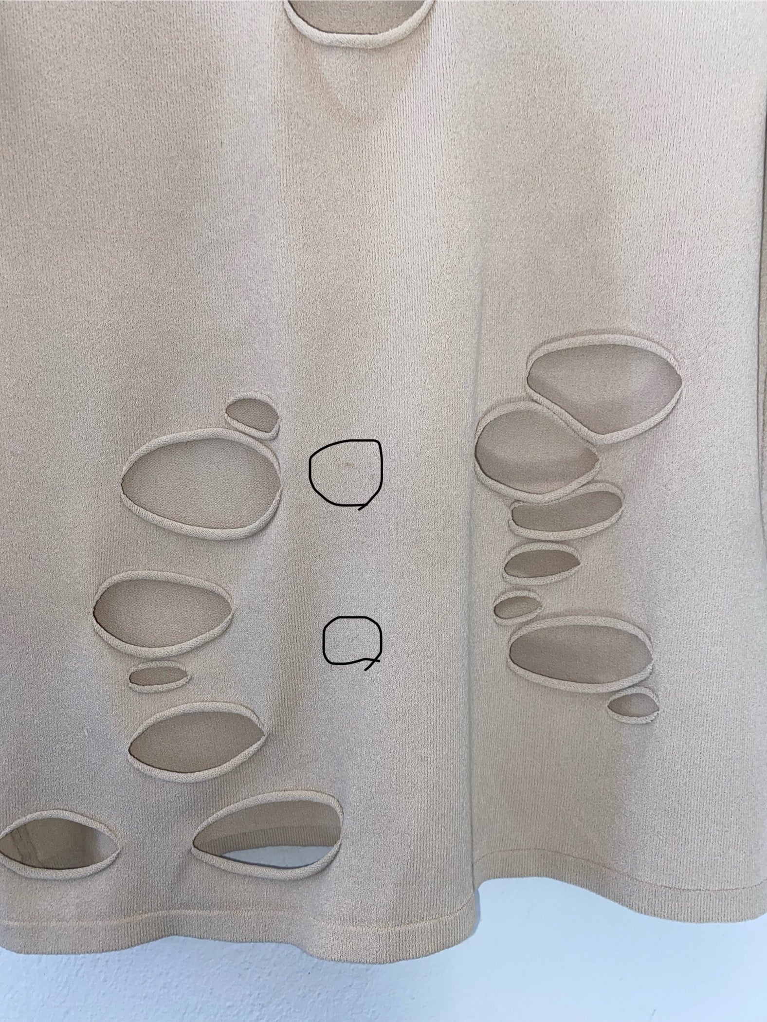 Beige 3/4 sleeve top