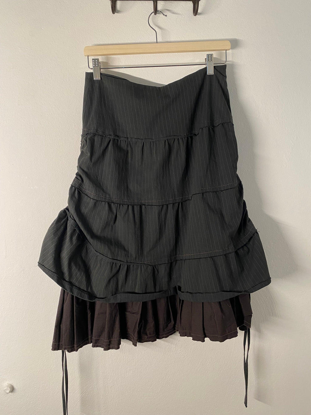 IKKS grey/brown layered skirt