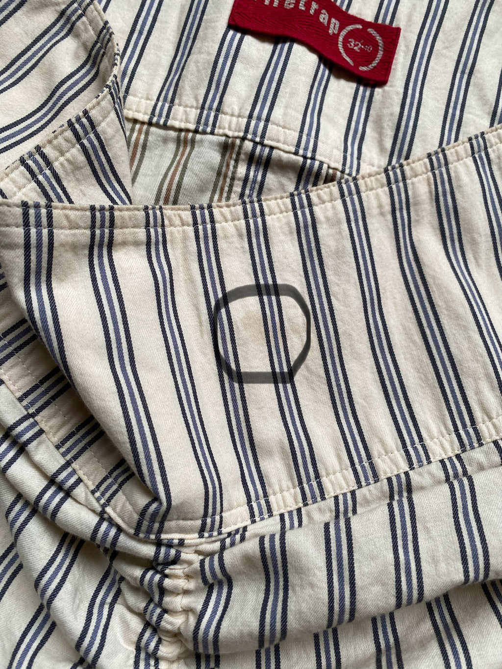 Drawstring midi skirt