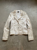 White/beige washed jacket
