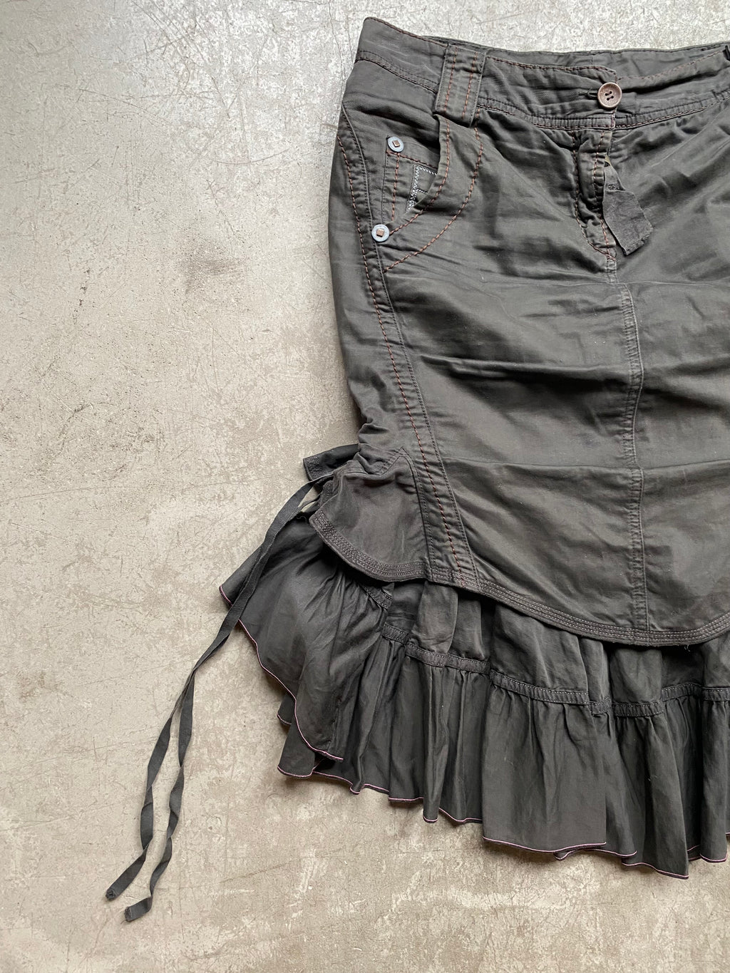 Marithé + François Girbaud midi skirt