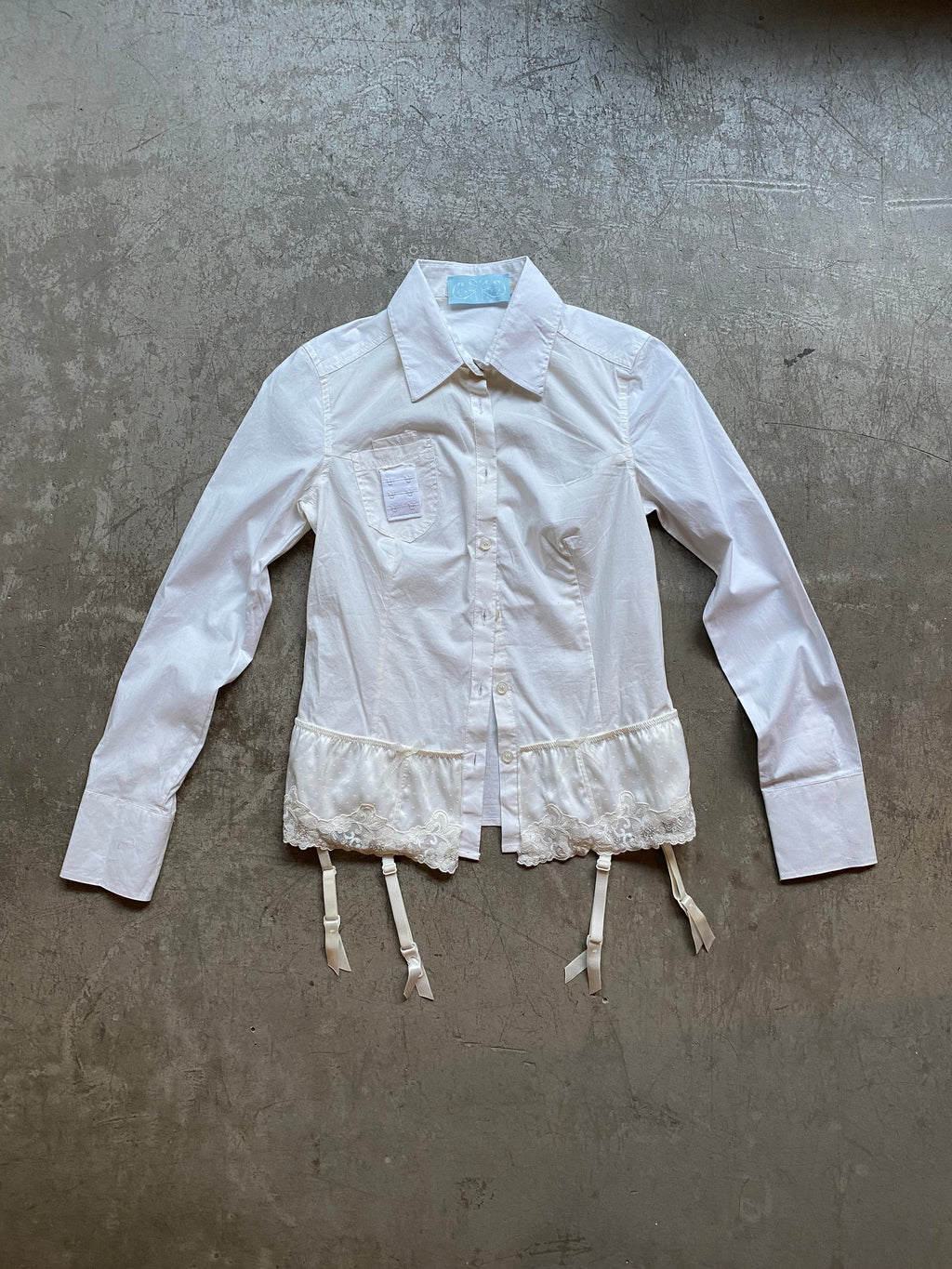 Upcycled white shirt