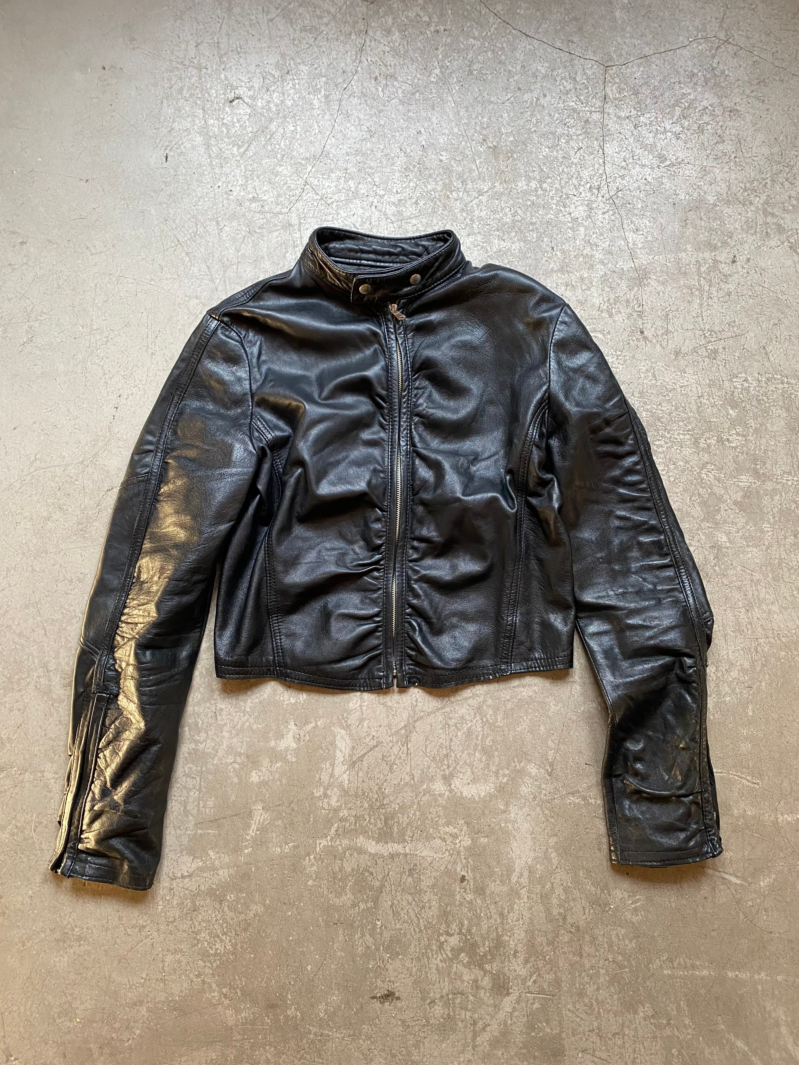 Black leather jacket