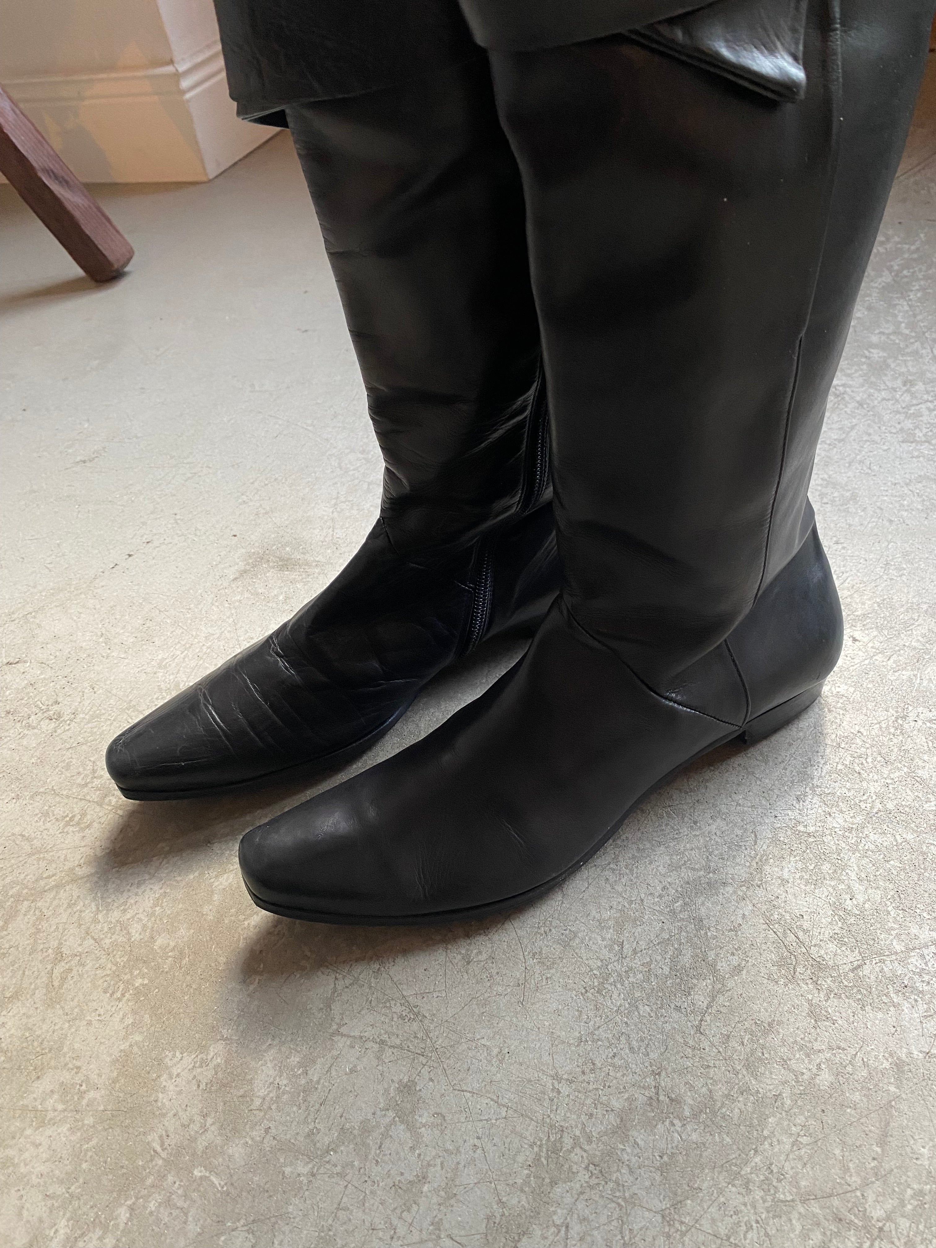 Vintage leather boots size 38