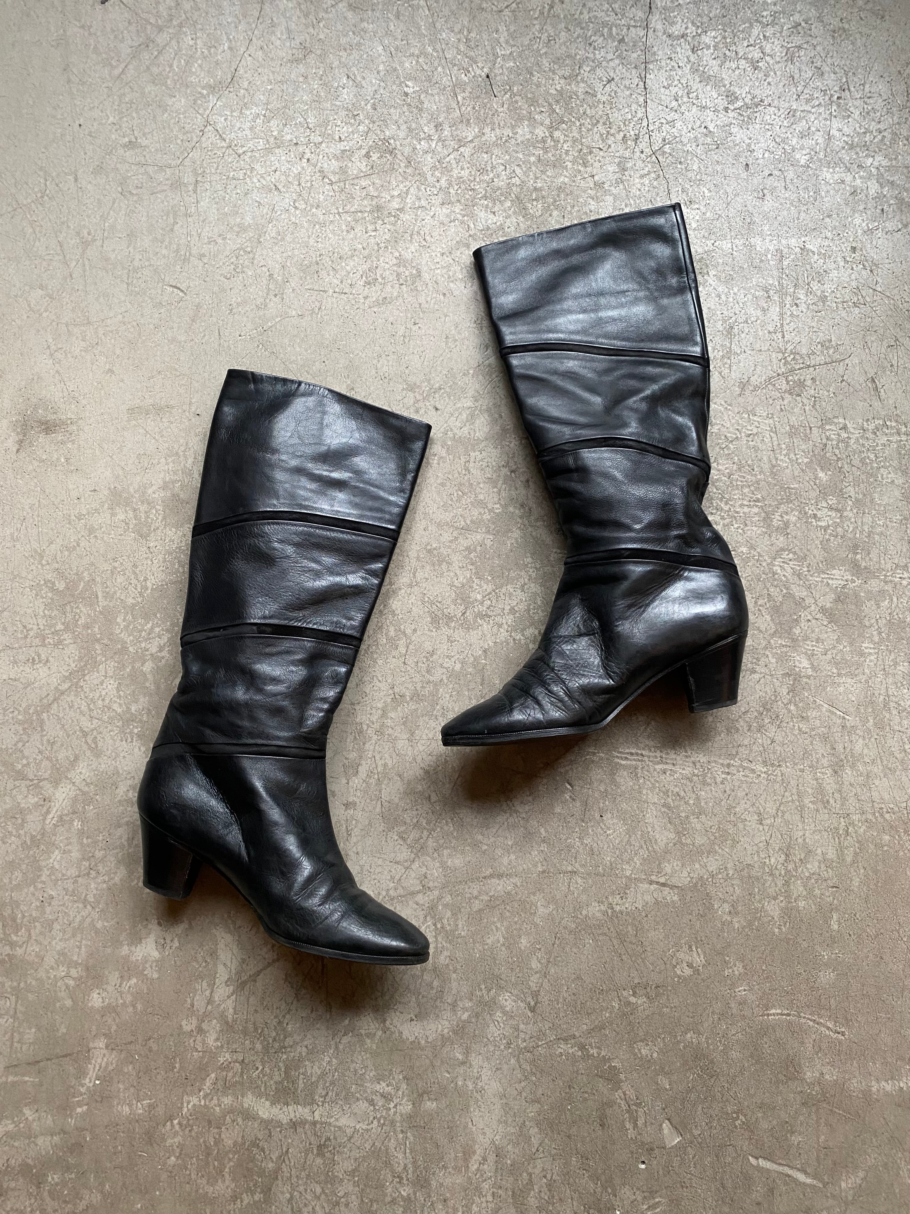 Vintage leather boots size 37