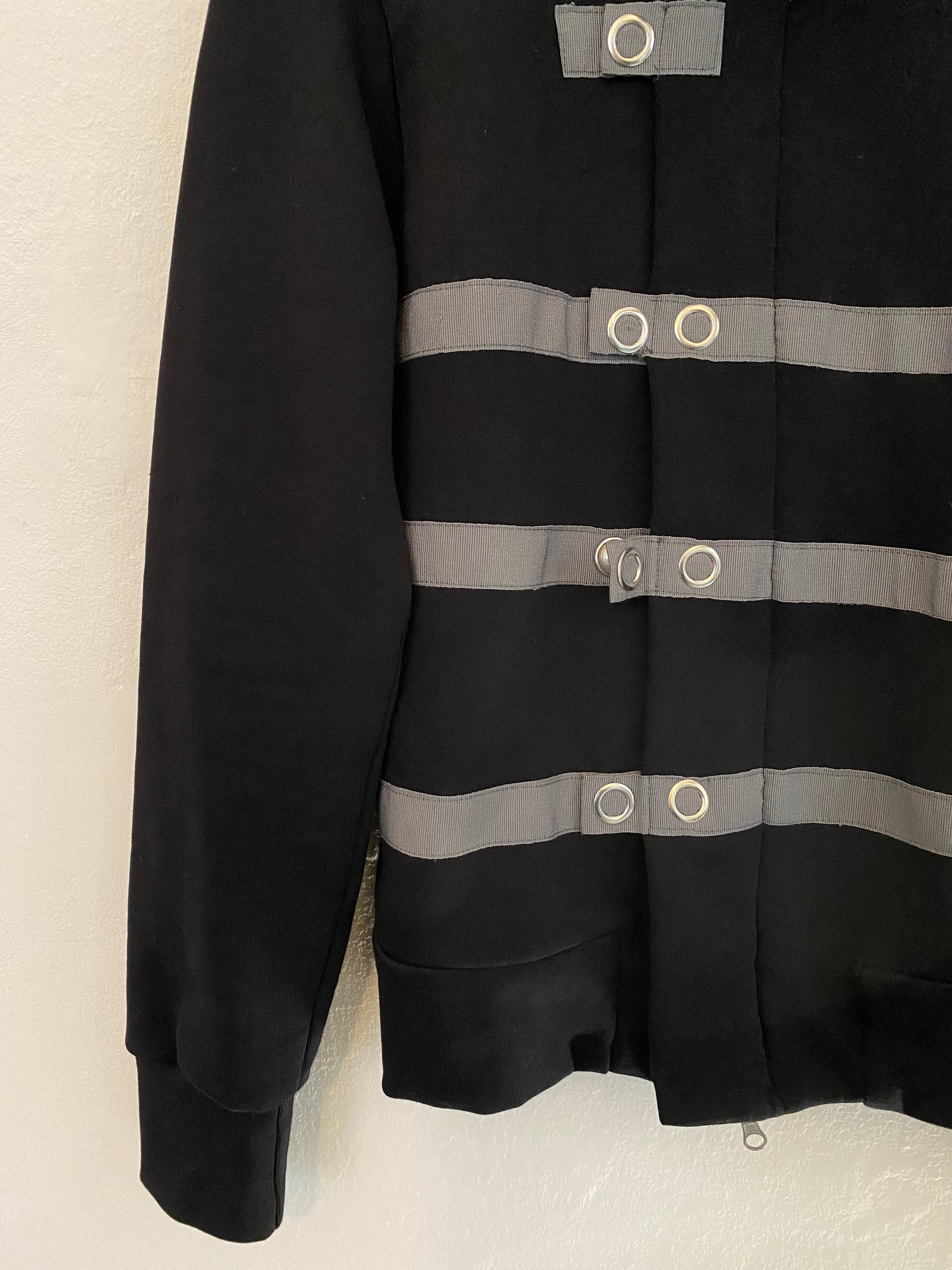 Black/grey zip up jumper
