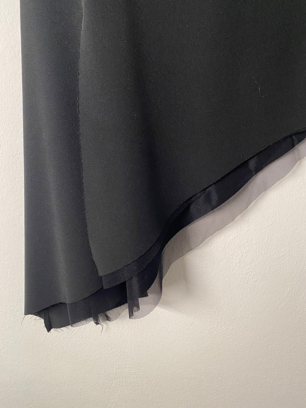 Black asymmetrical skirt