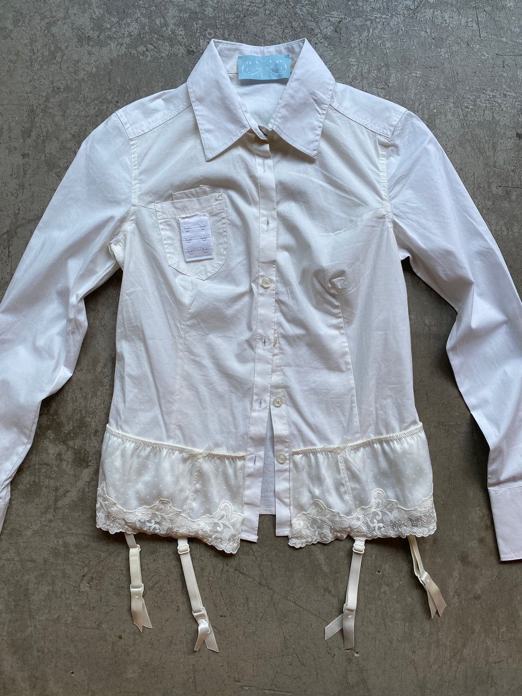 Upcycled white shirt