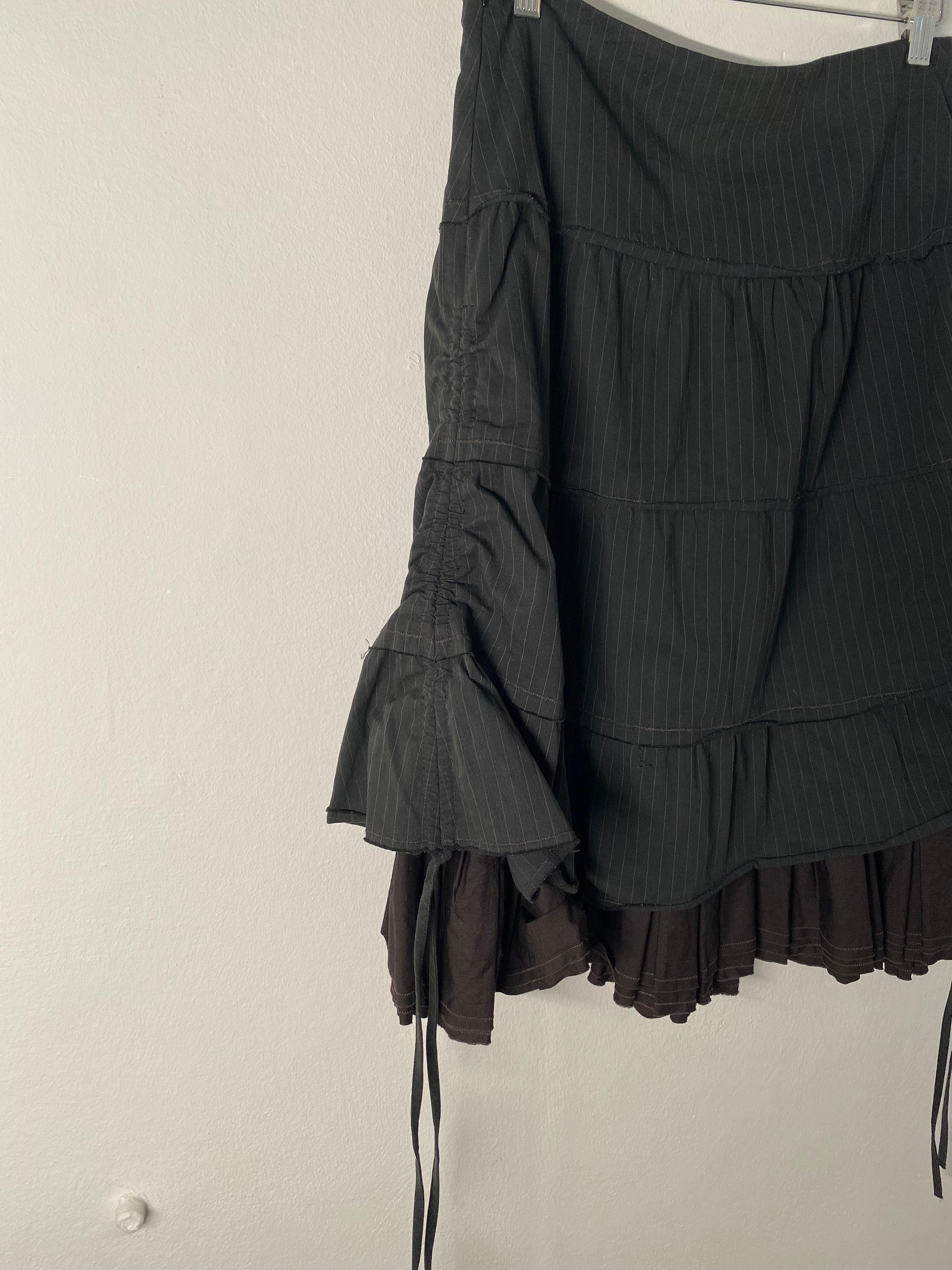 IKKS grey/brown layered skirt