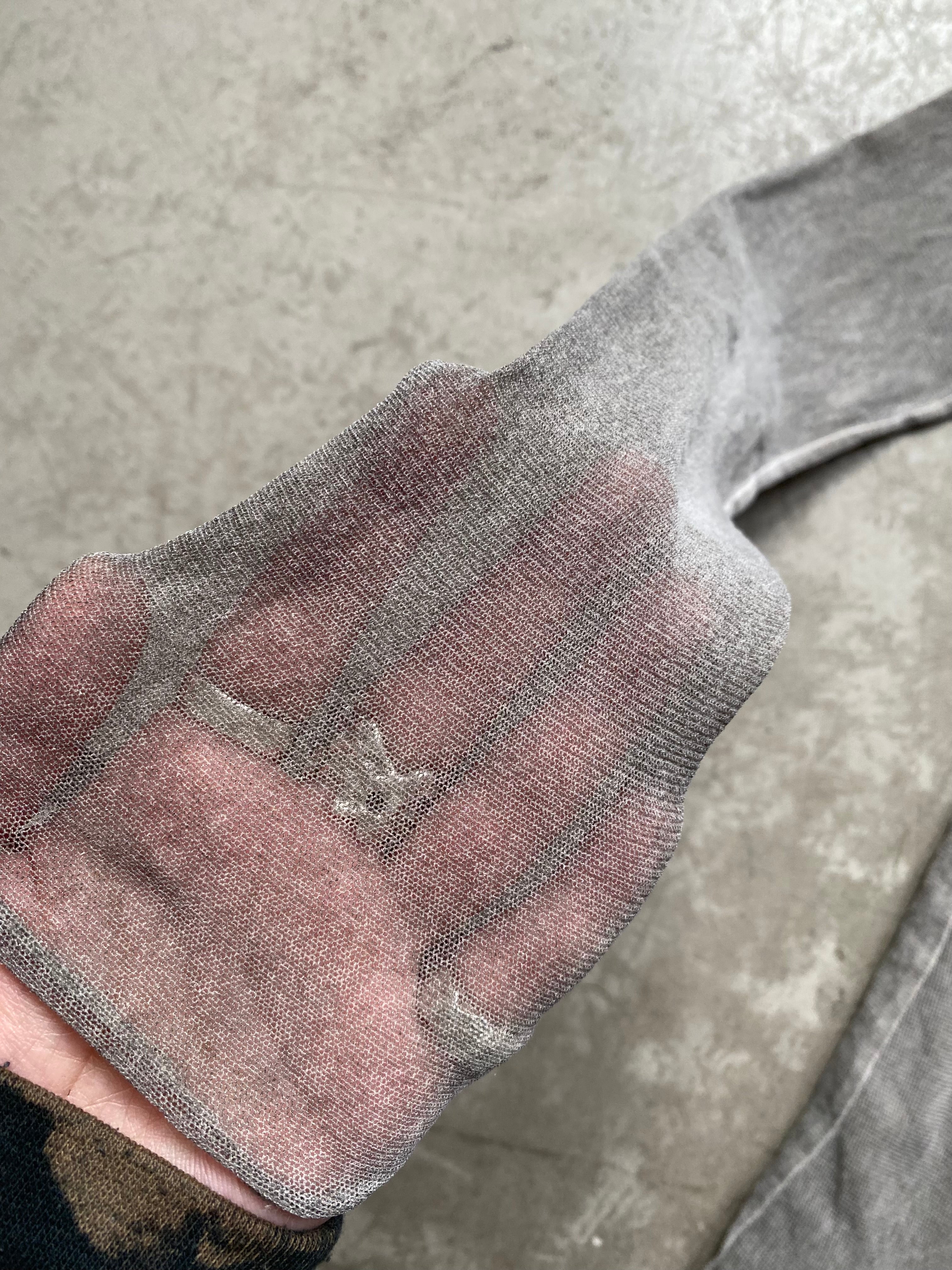 Grey see through top