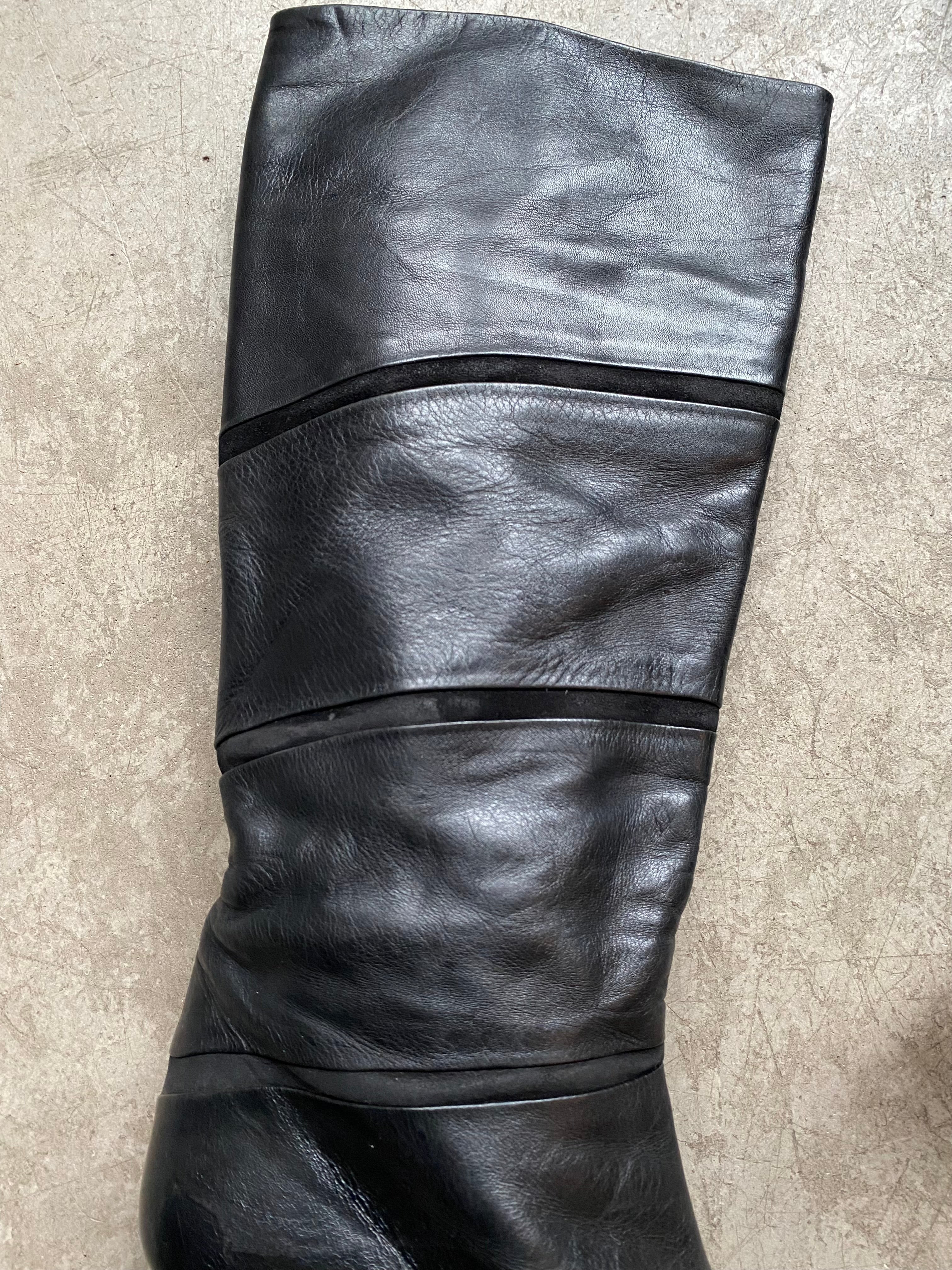 Vintage leather boots size 37