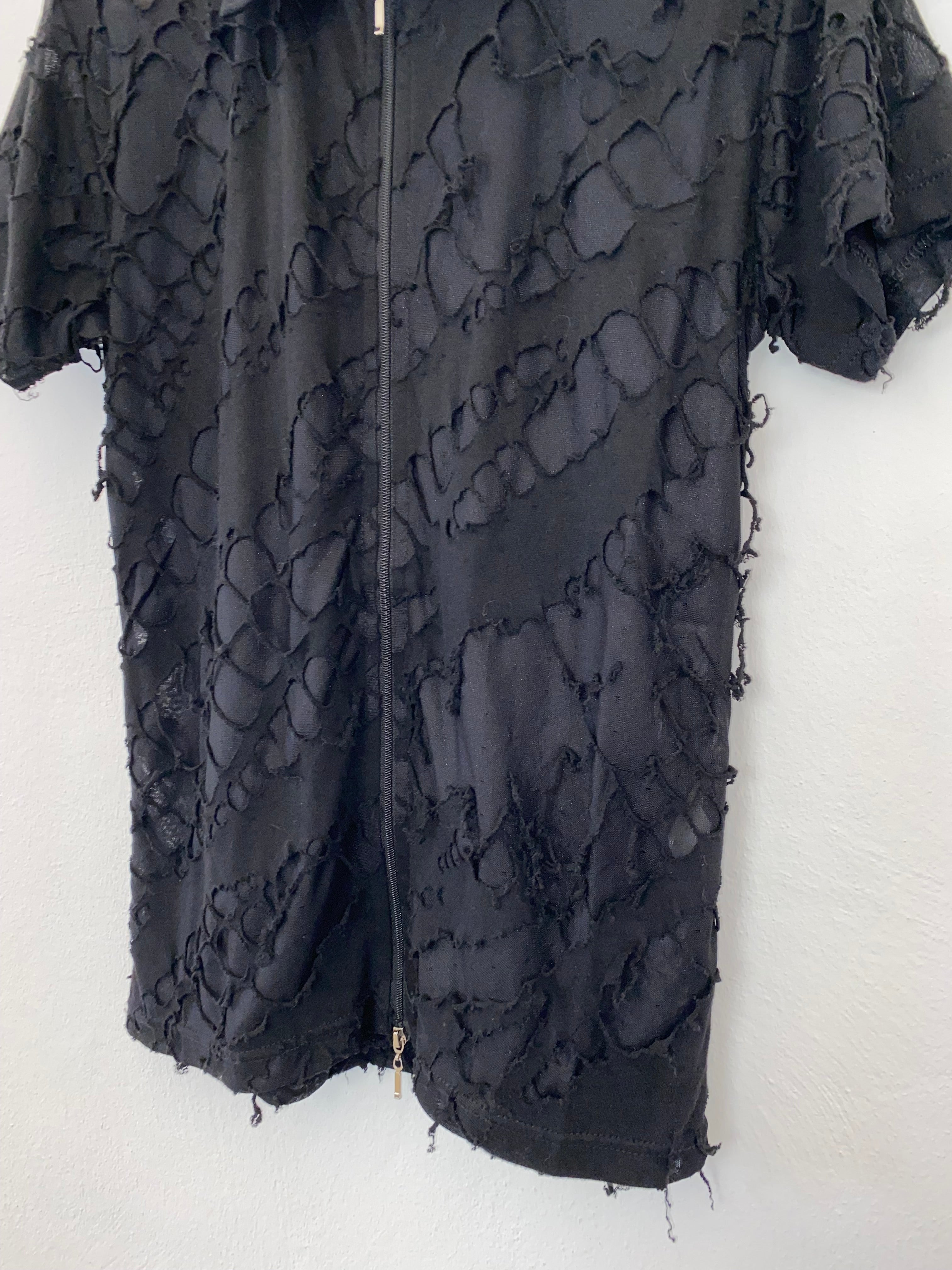Black zip up shirt