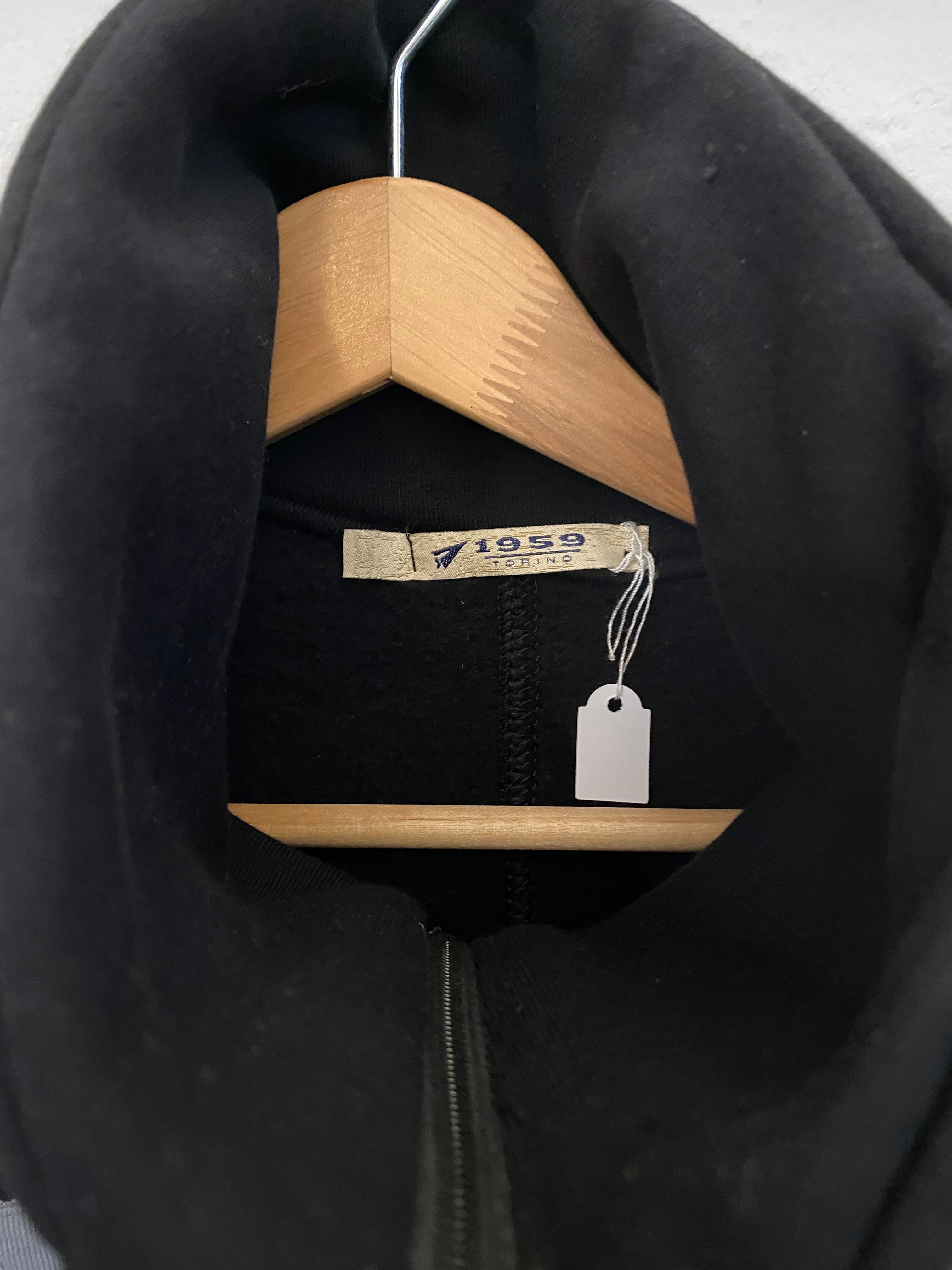 Black/grey zip up jumper