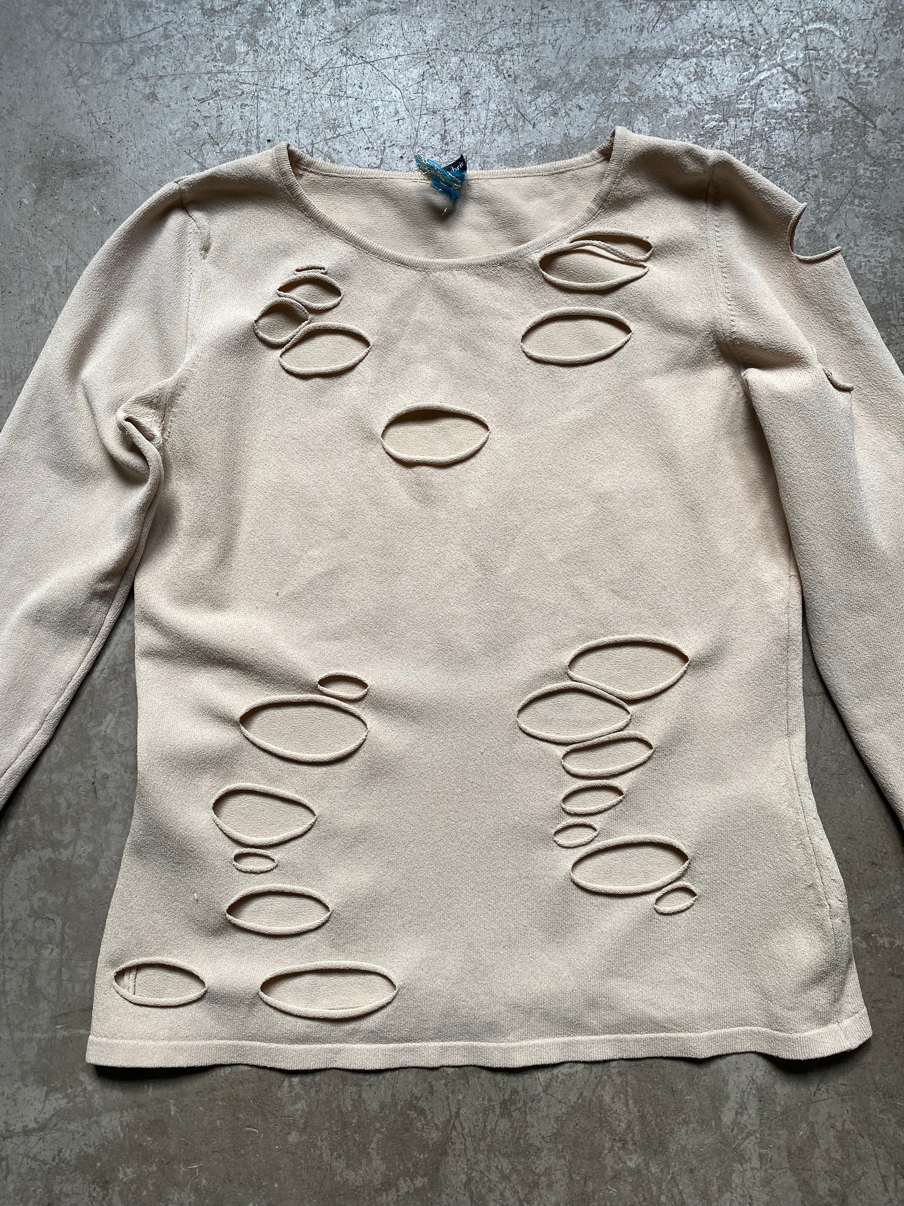Beige 3/4 sleeve top
