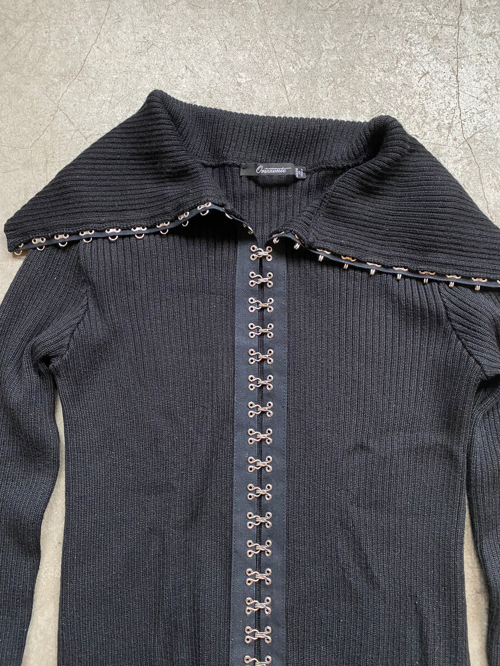 Black wool blend sweater