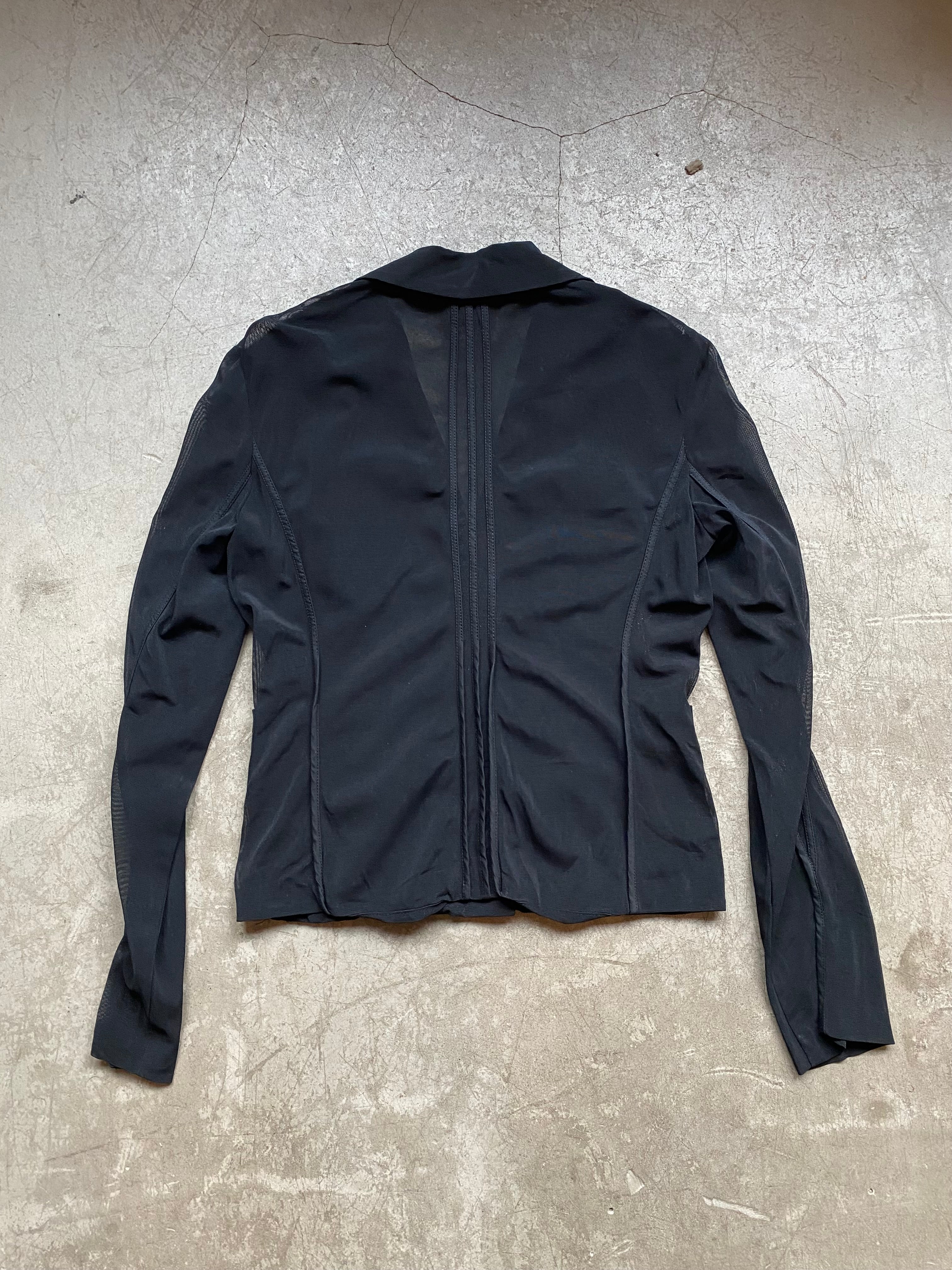 Black see through jacket