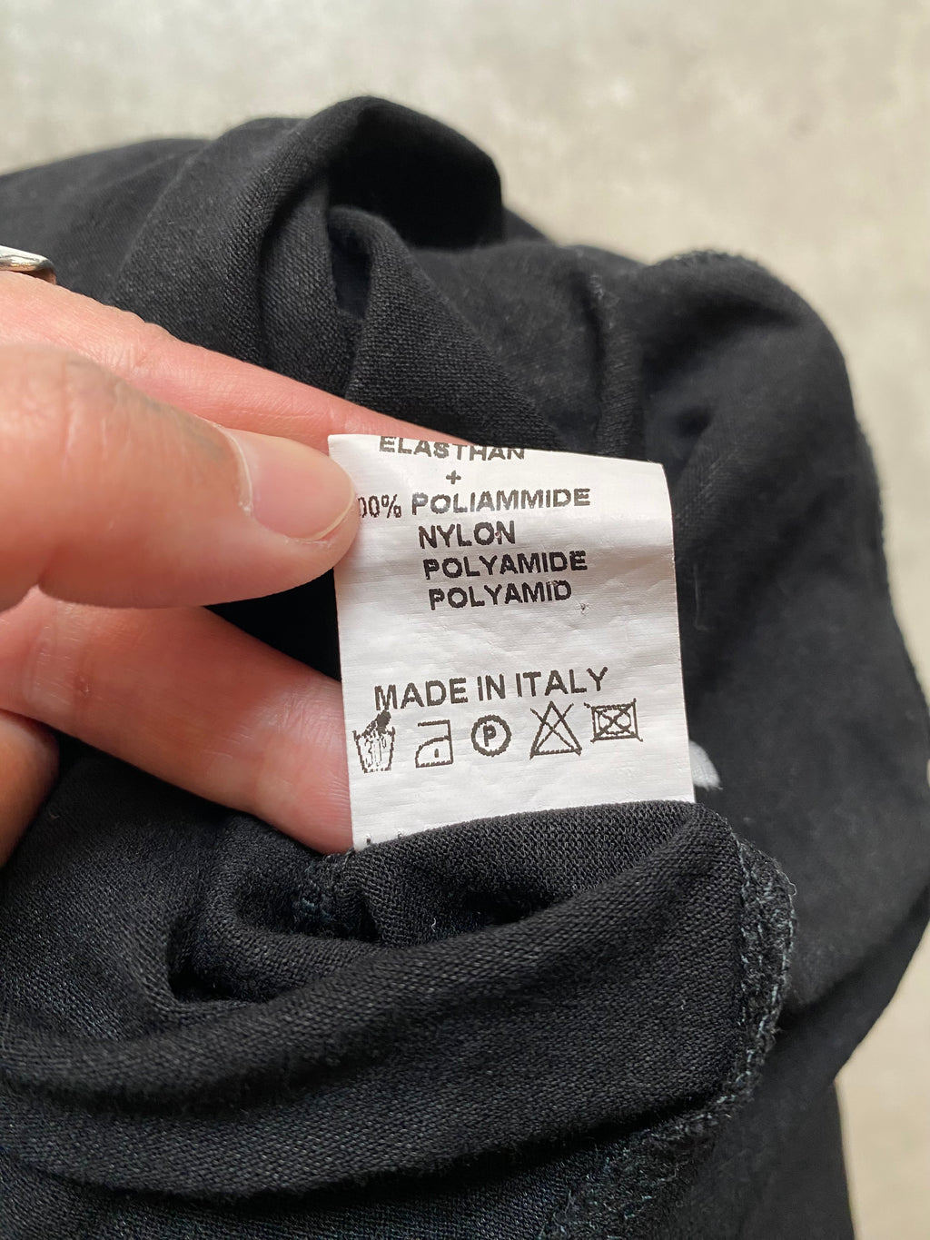 Black T-Shirt with ruffle details