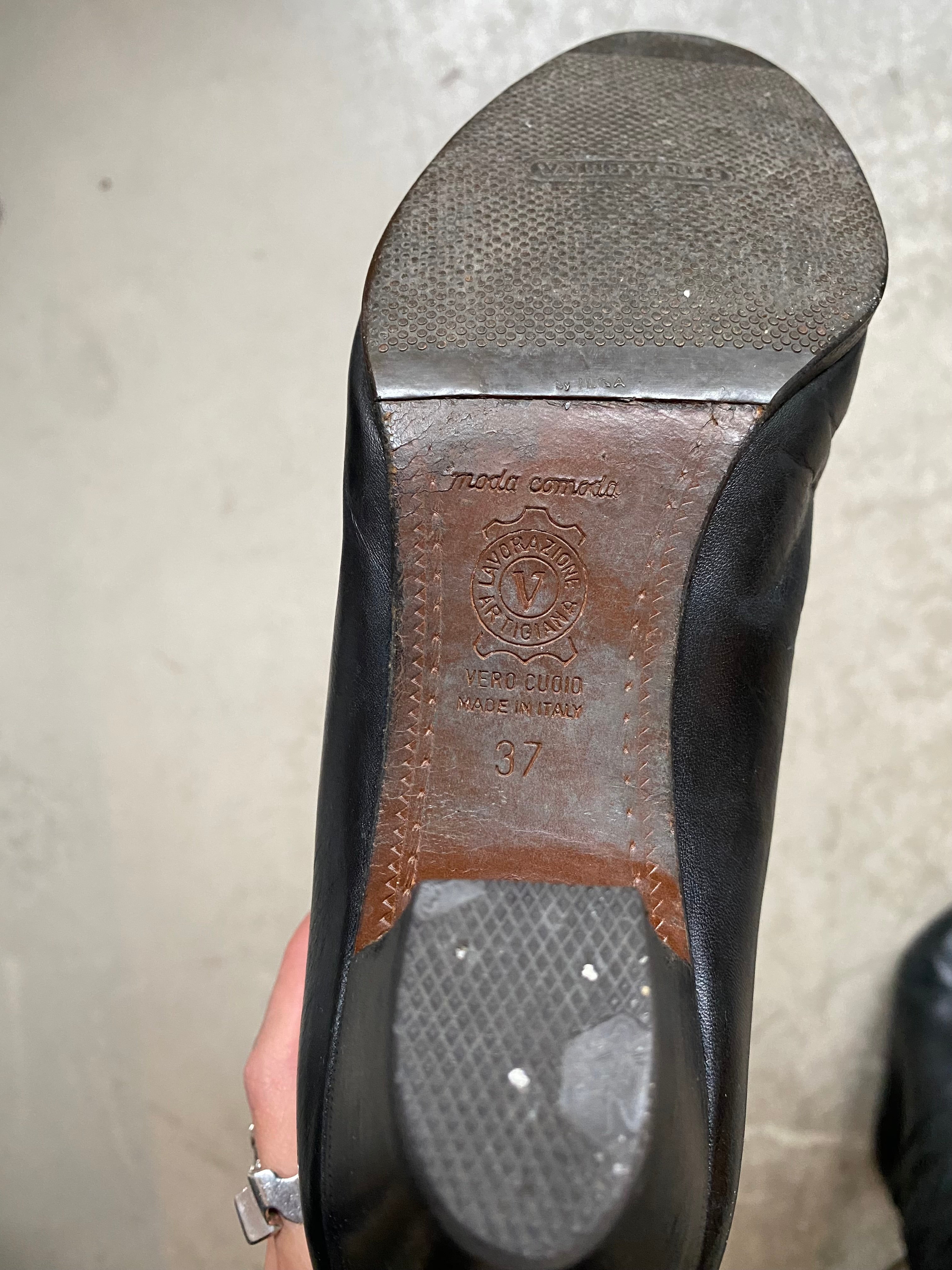 Vintage leather boots size 37