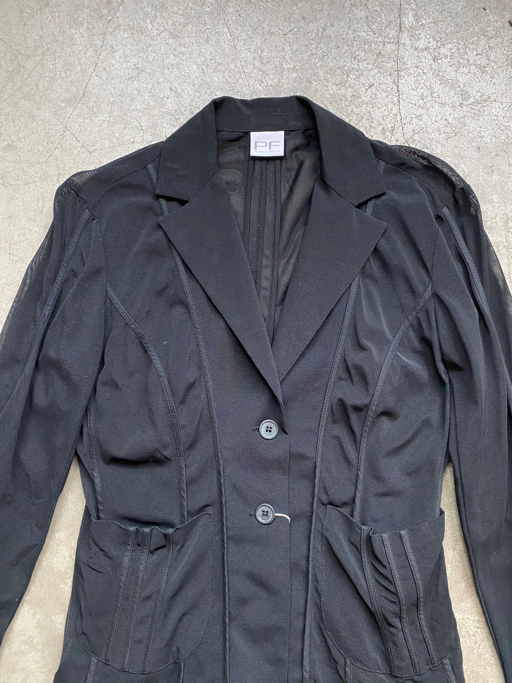 Black see through jacket