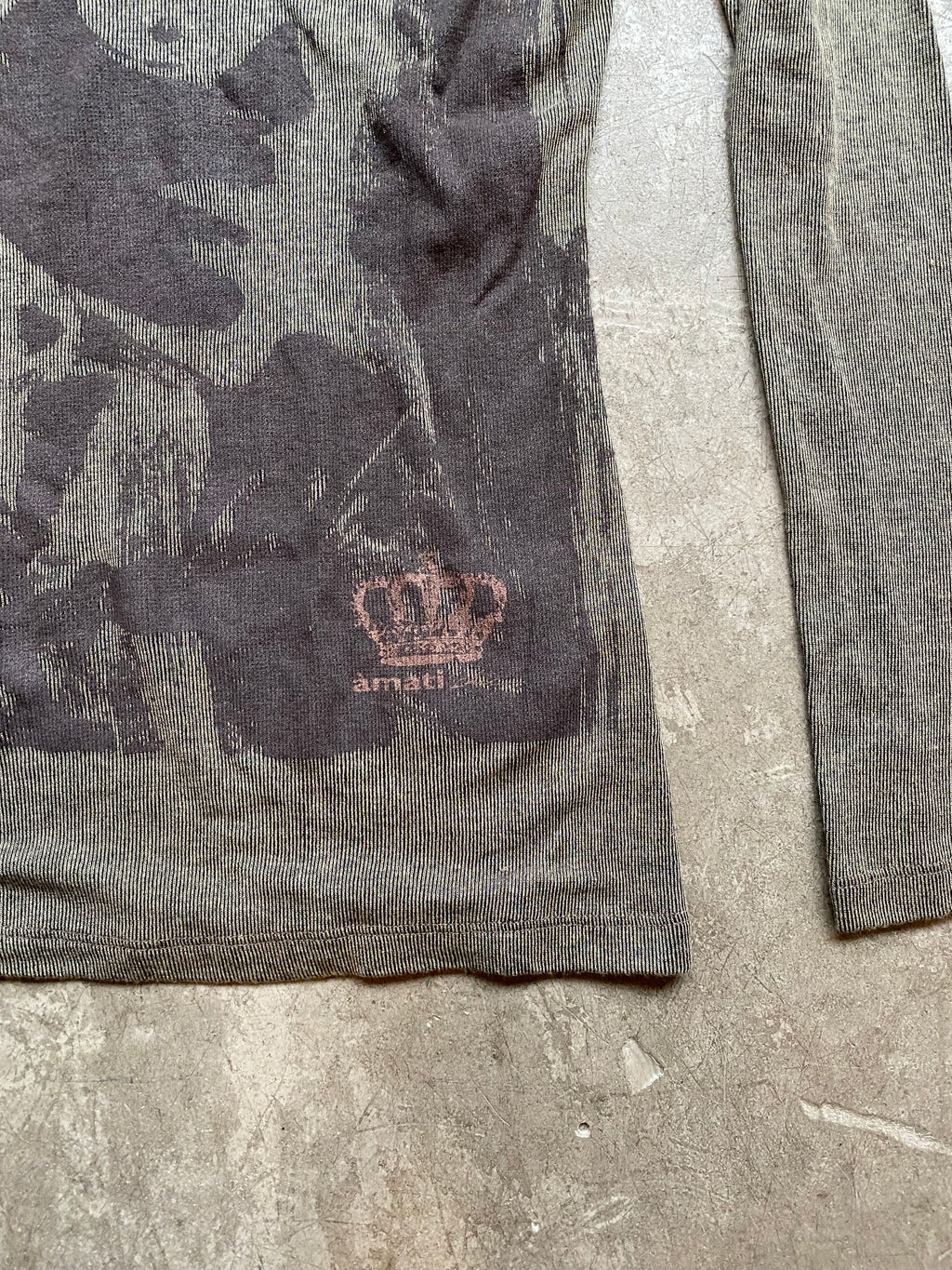 Long sleeve top with fringe