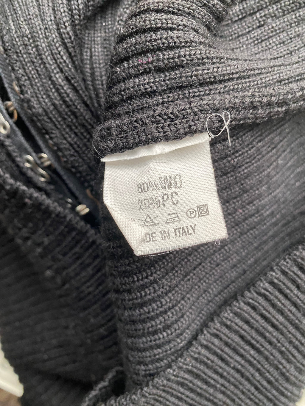 Black wool blend sweater