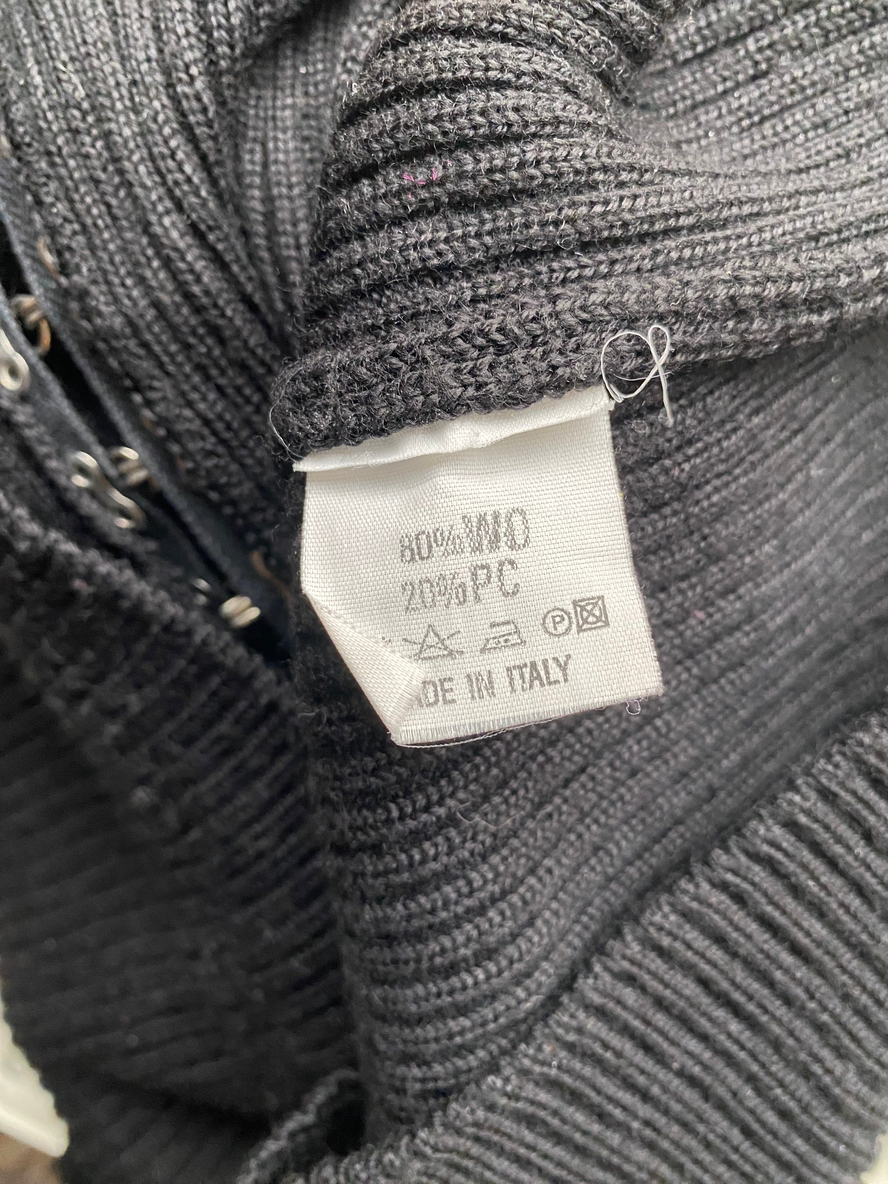 Black wool blend sweater