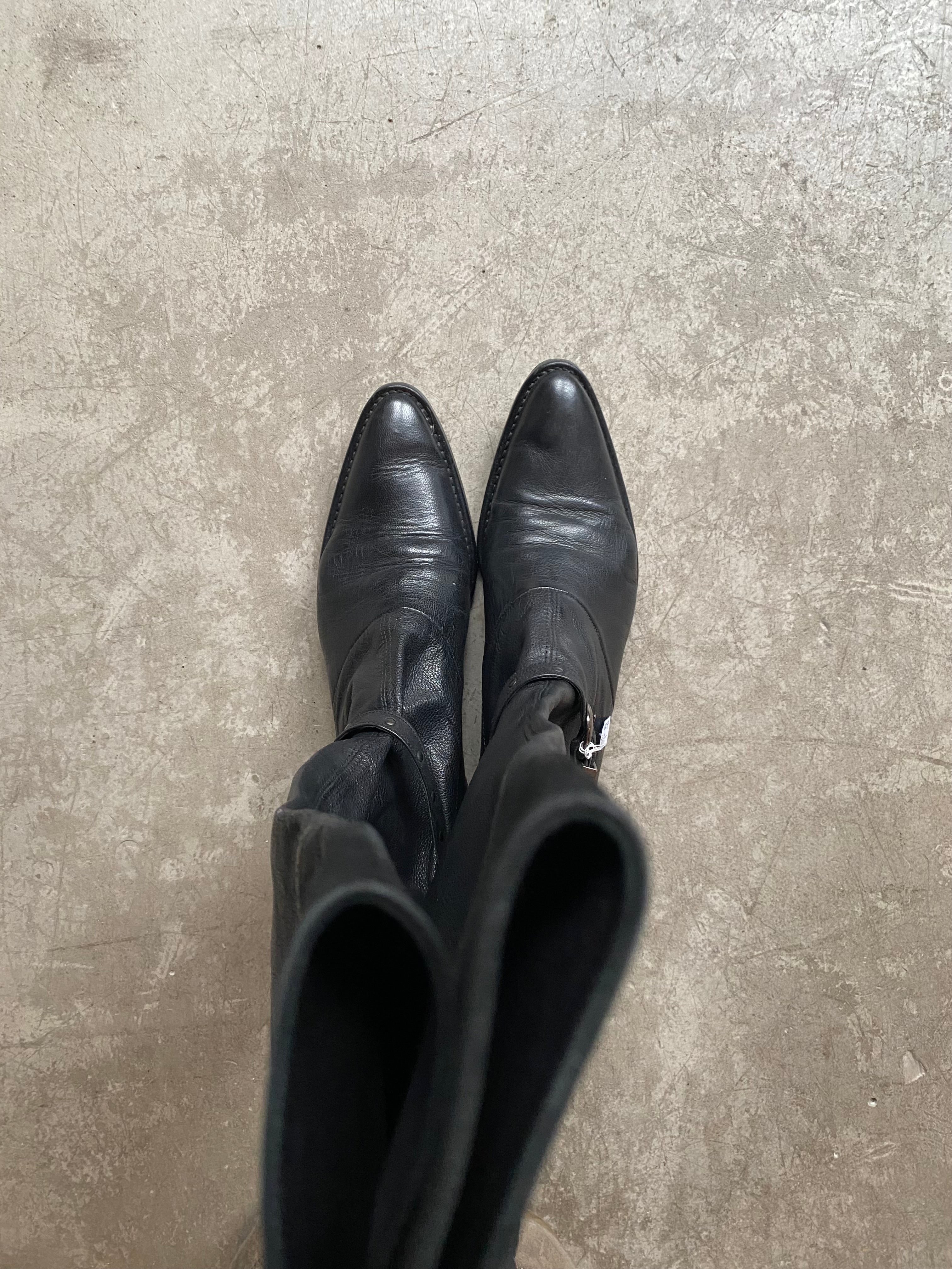 Vintage leather boots size 37