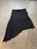 Black asymmetrical skirt