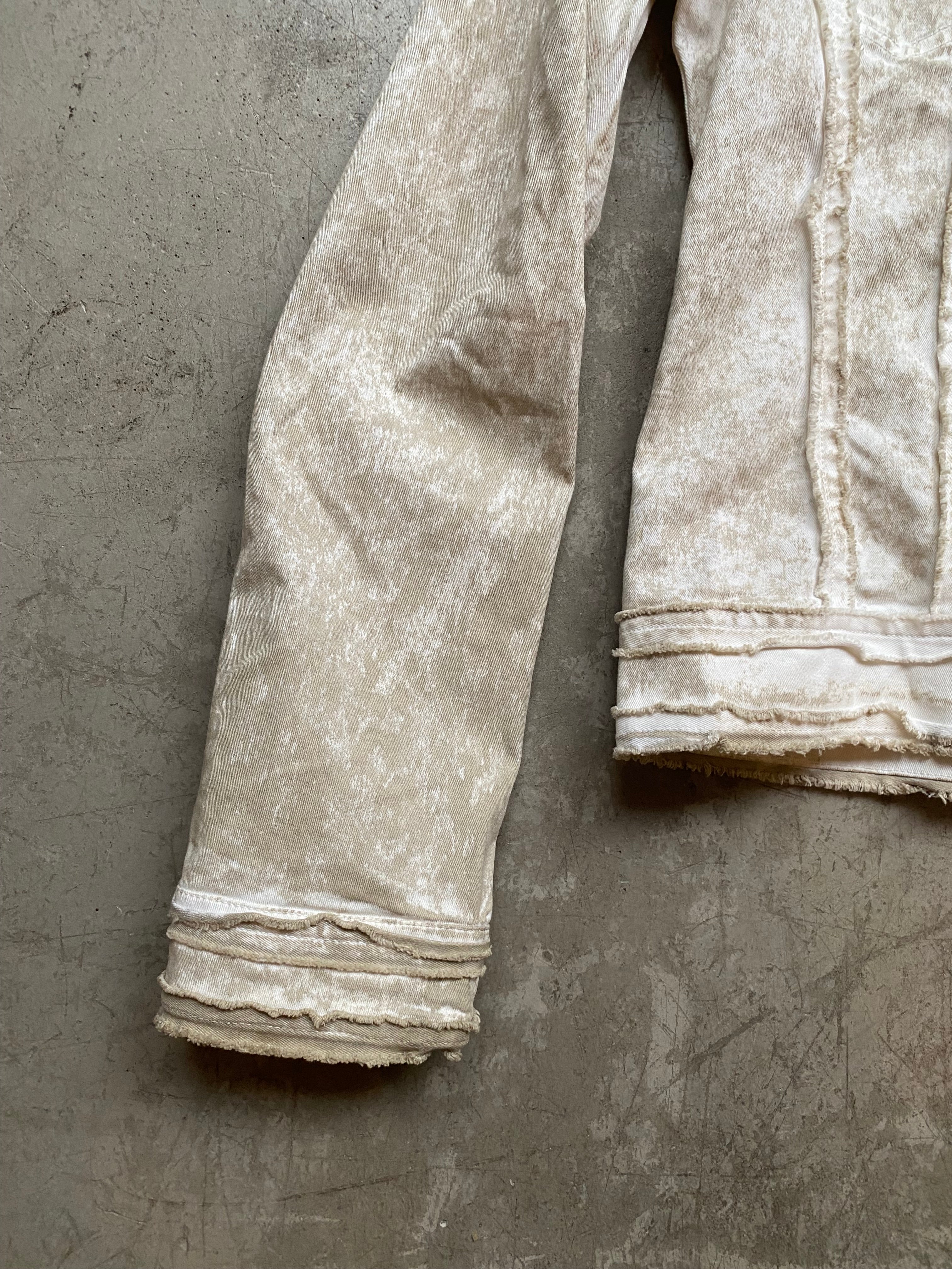 White/beige washed jacket