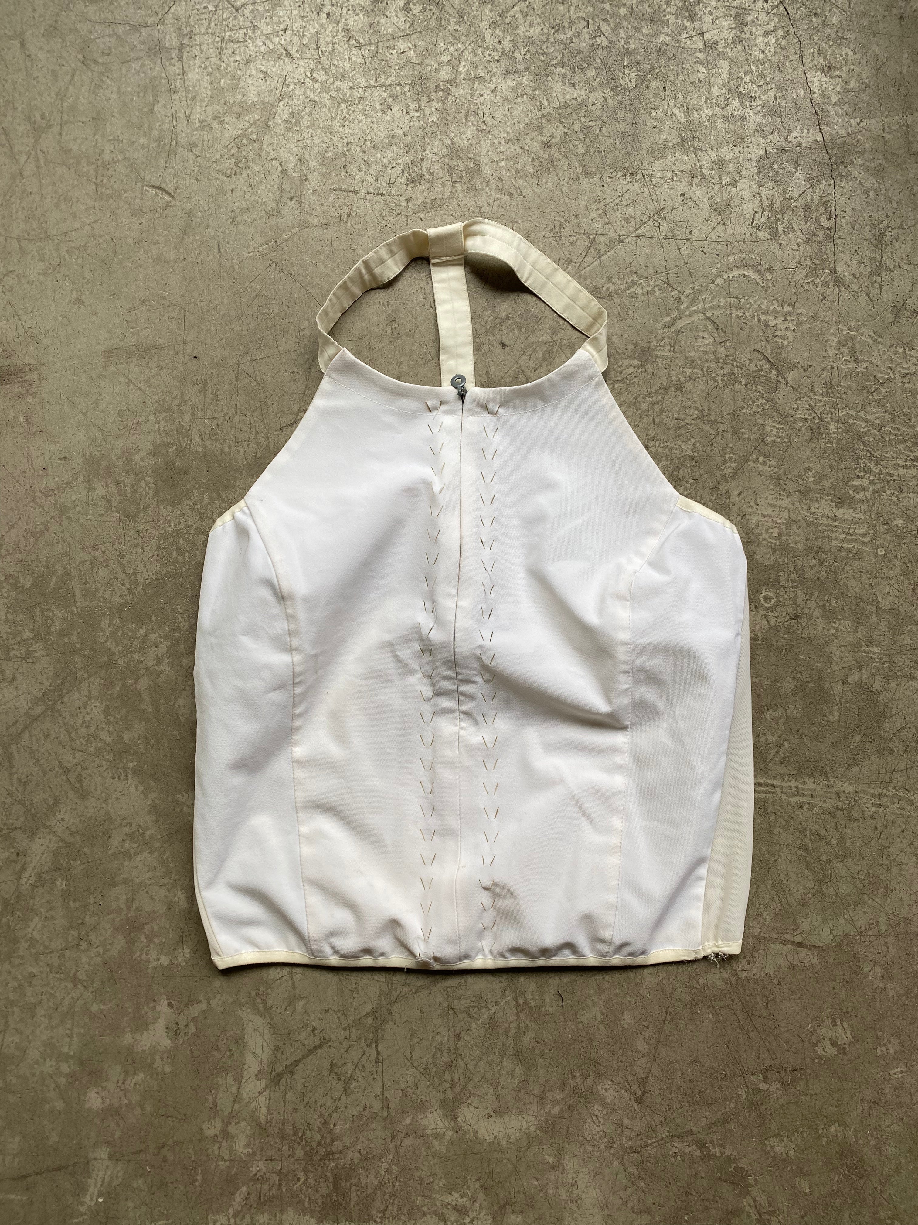 White halter top by MARITHÉ FRANÇOIS GIRBAUD