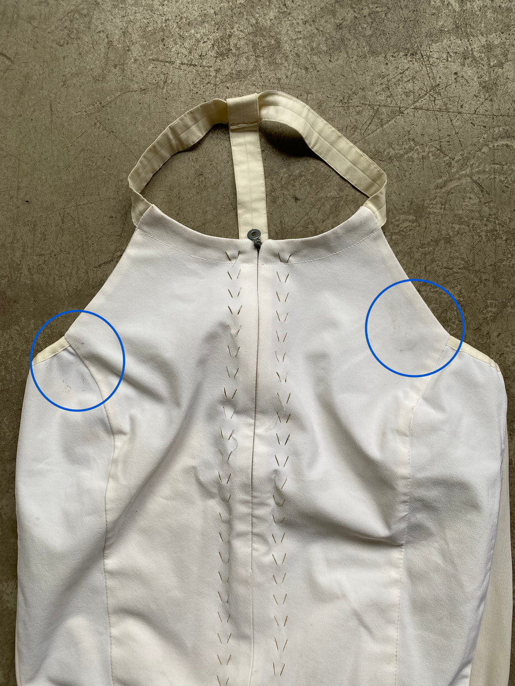 White halter top by MARITHÉ FRANÇOIS GIRBAUD