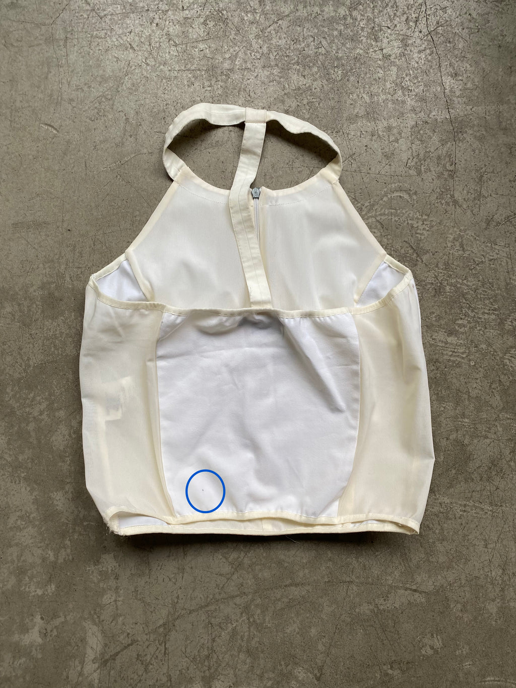 White halter top by MARITHÉ FRANÇOIS GIRBAUD