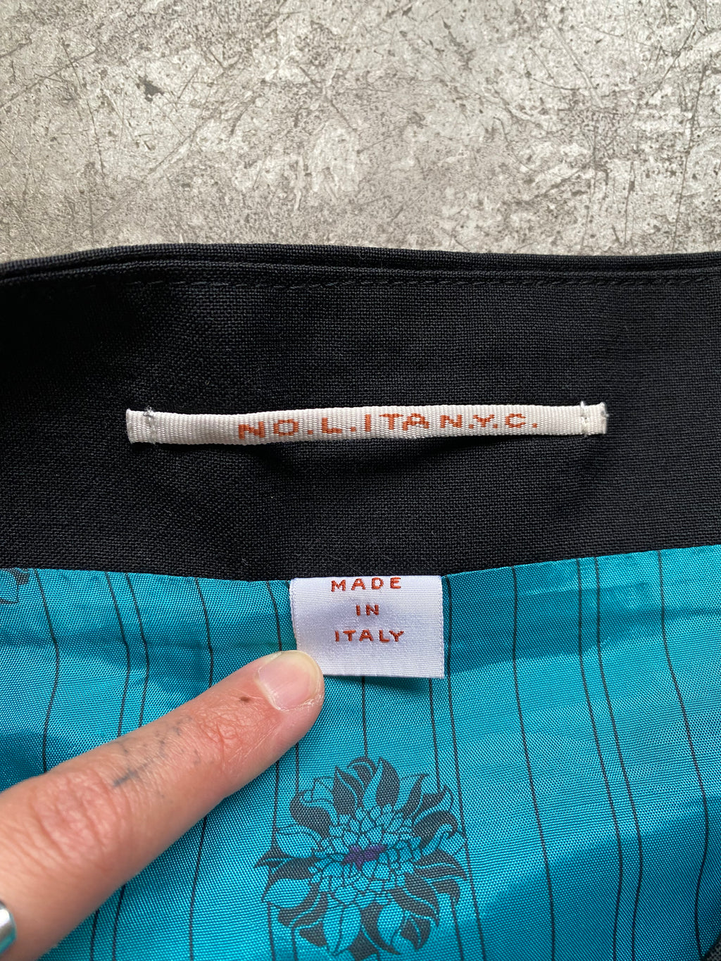 Black asymmetrical ruffle mini skirt