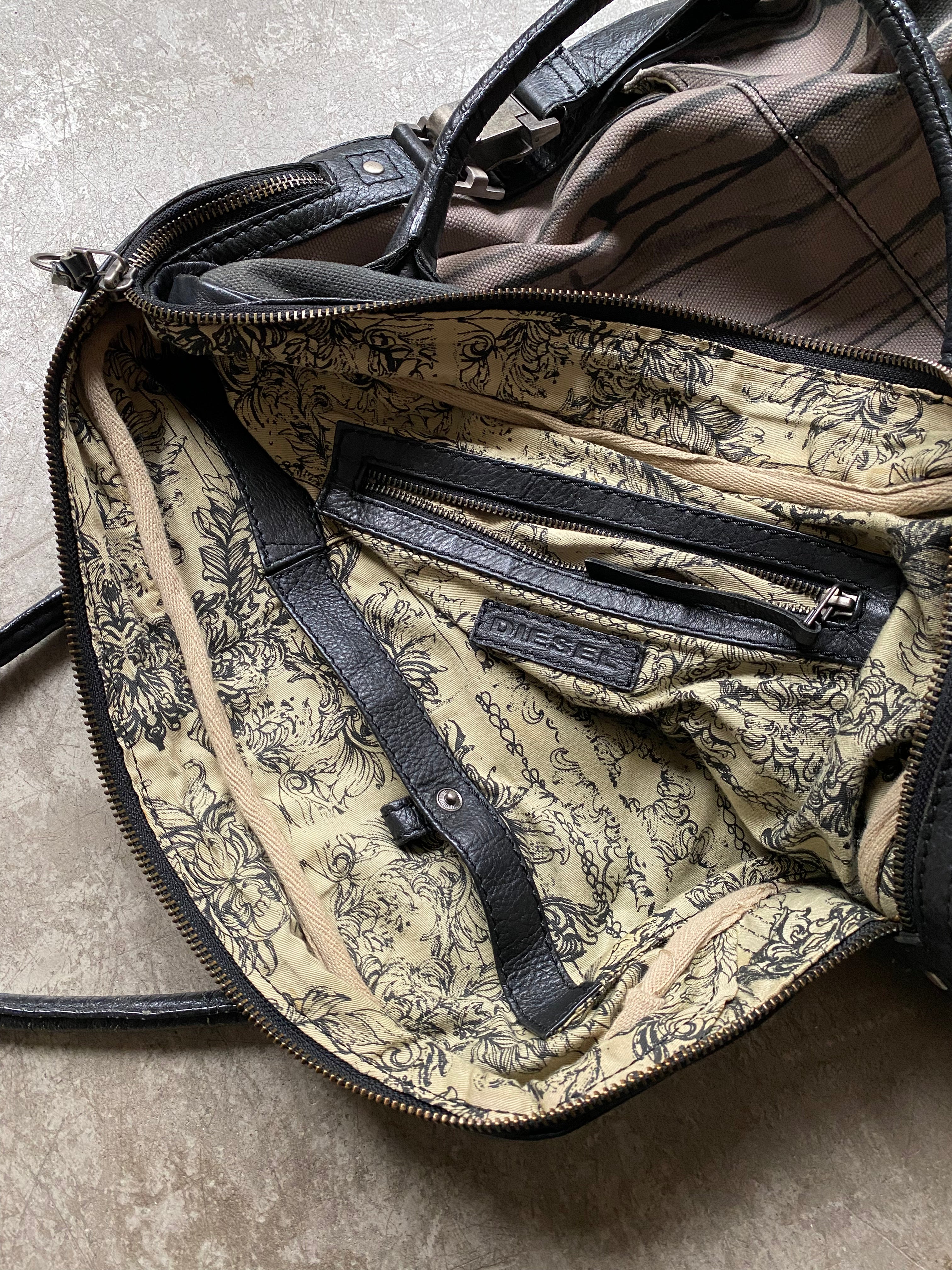 Diesel canvas handbag