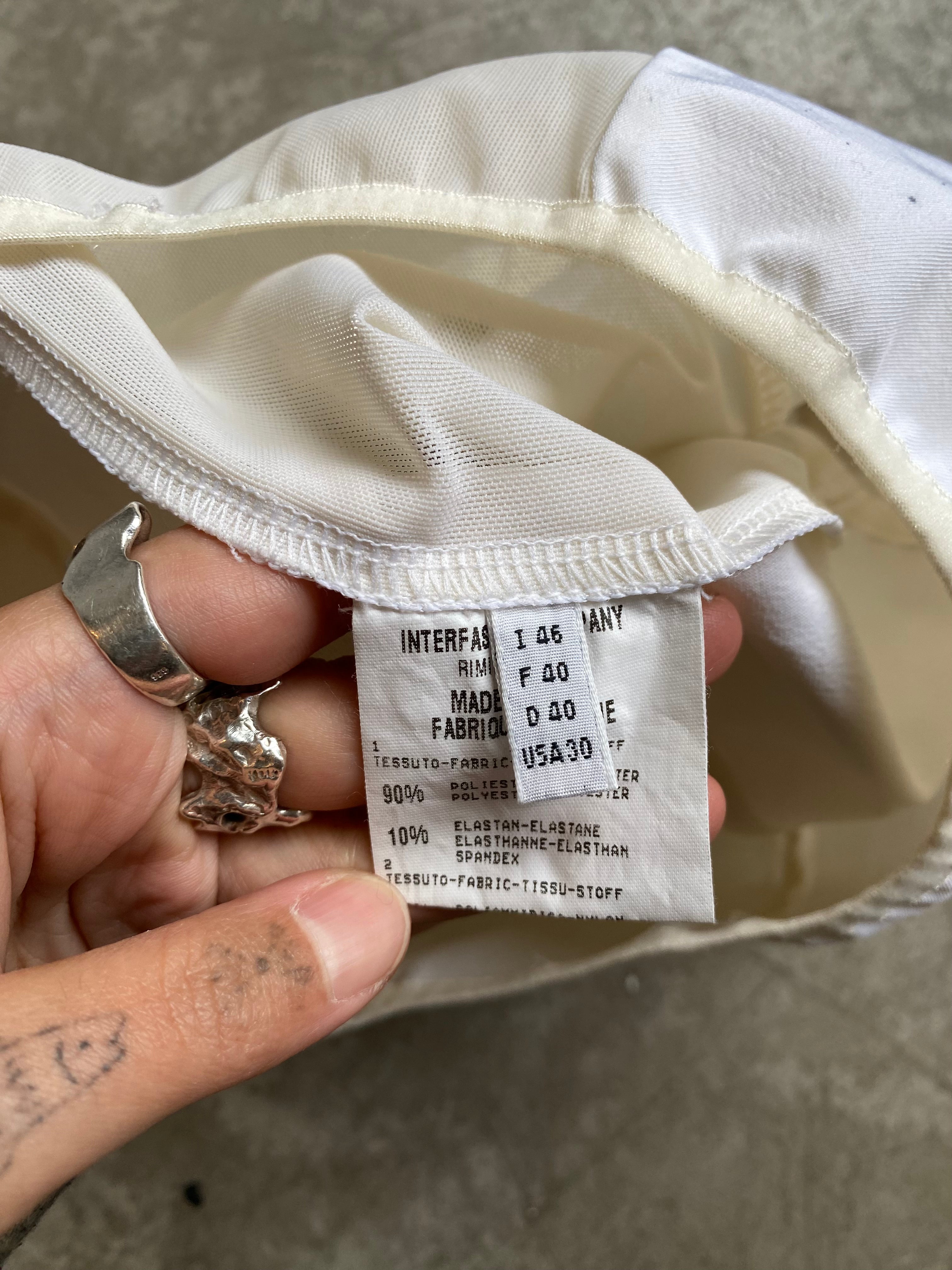 White halter top by MARITHÉ FRANÇOIS GIRBAUD